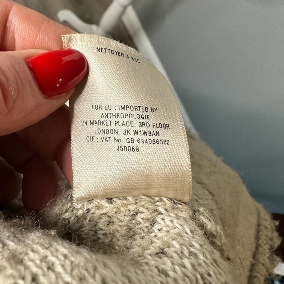 Anthropologie Angel of the North Drape Front Cardigan Size M - Picture 10 of 10